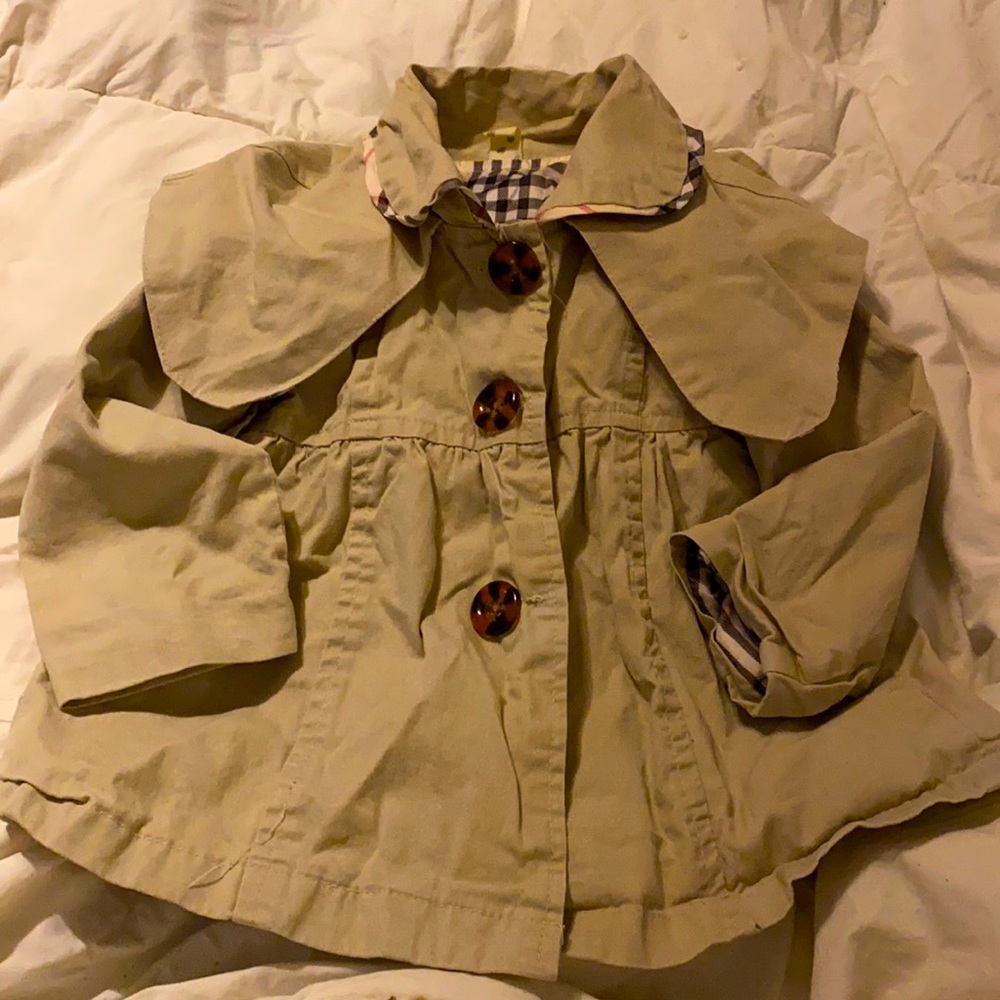 Brown girl’s trench coat